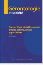 Gérontologie et société.