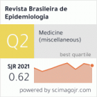 Revista brasileira de epidemiologia Brazilian journal of epidemiology.