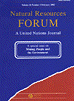 Natural resources forum