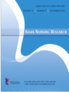 Asian nursing research.