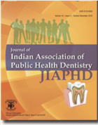 Journal of Indian Association of Public Health Dentistry.