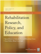 Rehabilitation research, policy, and education.