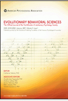 Evolutionary behavioral <mark>sciences</mark>.