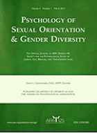 Psychology of sexual orientation and gender diversity.