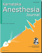 Karnataka anaesthesia journal.