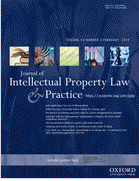 Journal of intellectual property law and practice.