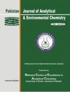 Pakistan journal of analytical & environmental chemistry.