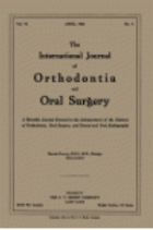 The International journal of orthodontia and oral surgery.