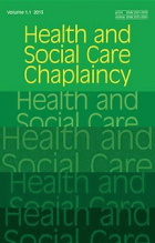 Health and social care chaplaincy.