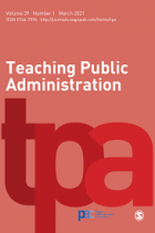 Teaching public administration.