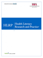 Health literacy research and practice.