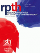 Research and practice in thrombosis and haemostasis.