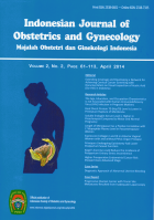 Indonesian journal of obstetrics and gynecology.