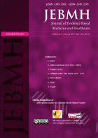 Journal of evidence based medicine and healthcare.