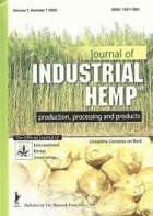 Journal of industrial hemp.