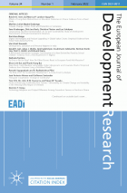 The European journal of development research.