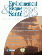 Environnement risques & santé.