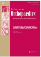 Techniques in orthopaedics.