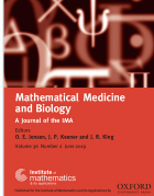 IMA journal of mathematics applied in medicine and biology