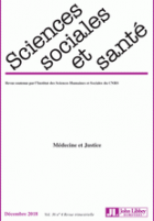 Sciences sociales et santé.