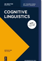 Cognitive linguistics.