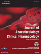 Journal of anaesthesiology, <mark>clinical</mark> pharmacology.