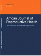 African journal of reproductive health.